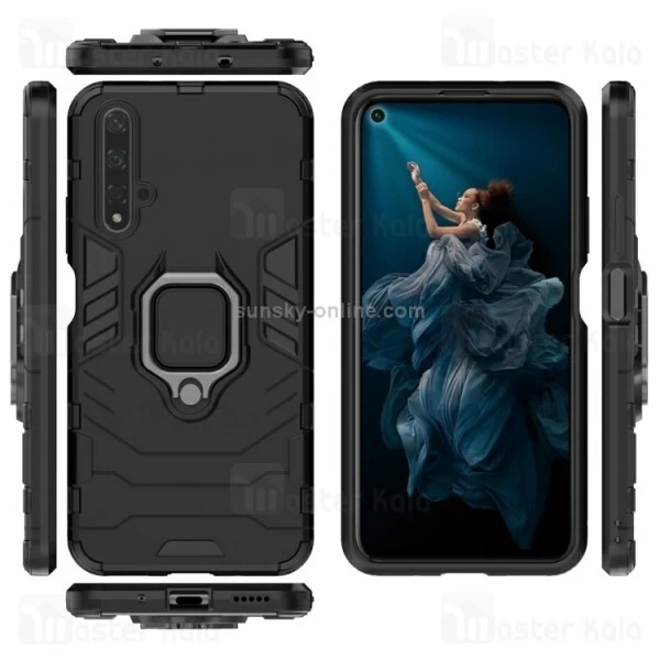 قاب Huawei Nova 5T / Honor 20 KEYSION ShockProof Armor Ring Holder Case