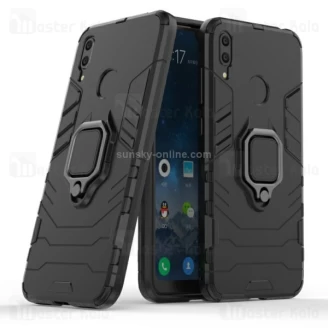 گارد ضد ضربه انگشتی Huawei Y7 Prime 2019 / Y7 2019 Black Panther KEYSION ShockProof Armor Ring
