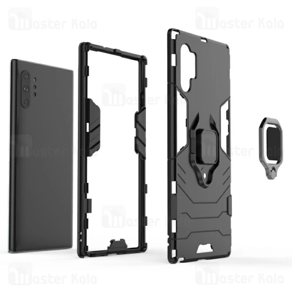 قاب Samsung Galaxy Note 10 Plus KEYSION ShockProof Armor Ring Holder Case