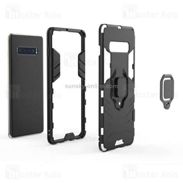 قاب Samsung Galaxy S10 Plus KEYSION ShockProof Armor Ring Holder Case