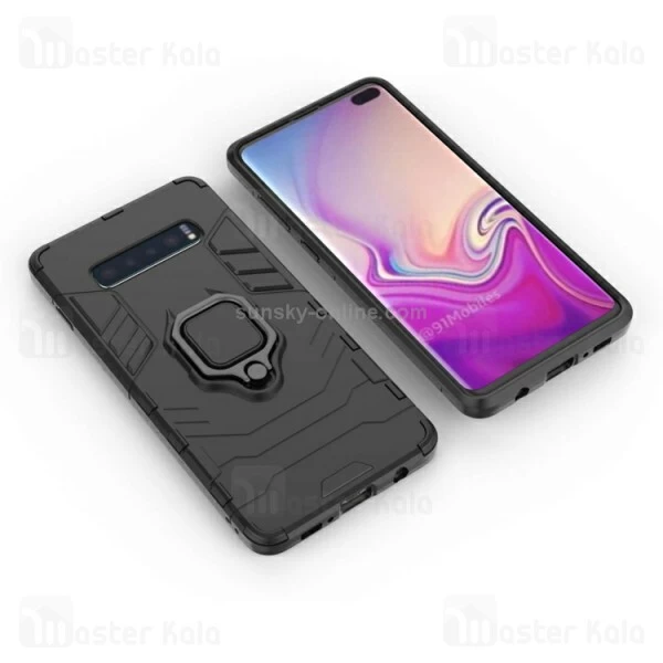 قاب Samsung Galaxy S10 Plus KEYSION ShockProof Armor Ring Holder Case