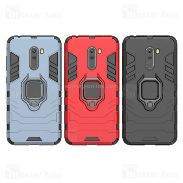 قاب Xiaomi Poco F1 / Pocophone F1 KEYSION ShockProof Armor Ring Holder Case
