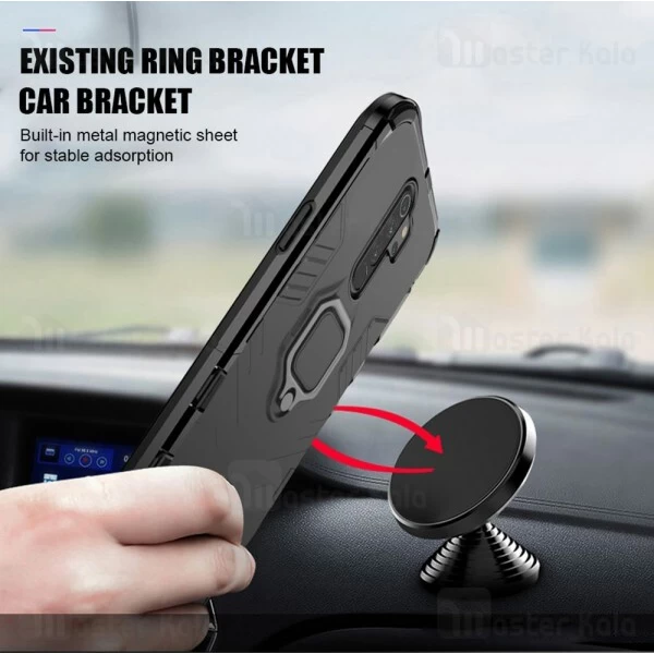قاب Xiaomi Redmi Note 8 Pro KEYSION ShockProof Armor Ring Holder Case