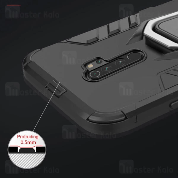 قاب Xiaomi Redmi Note 8 Pro KEYSION ShockProof Armor Ring Holder Case