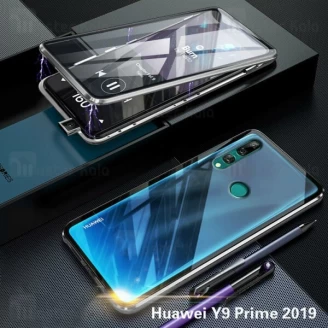 قاب مگنتی 360 درجه Huawei Y9 Prime 2019 / Honor 9x Global Magnetic 2 in 1 Case دارای گلس صفحه