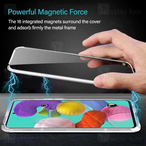 قاب مگنتی 360 درجه Samsung Galaxy A71 / A715 Magnetic 2 in 1 Case دارای گلس صفحه