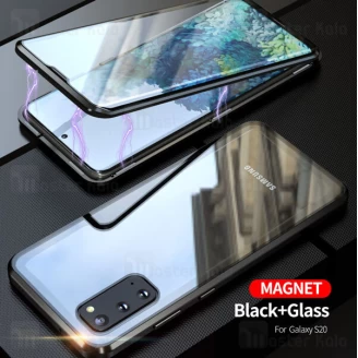 قاب مگنتی 360 درجه Samsung Galaxy S20 Magnetic 2 in 1 Case دارای گلس صفحه