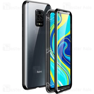 قاب مگنتی 360 درجه شیائومی Xiaomi Redmi Note 9s / Note 9 Pro / Note 9 Pro Max Magnetic 2 in 1 Case دارای گلس صفحه