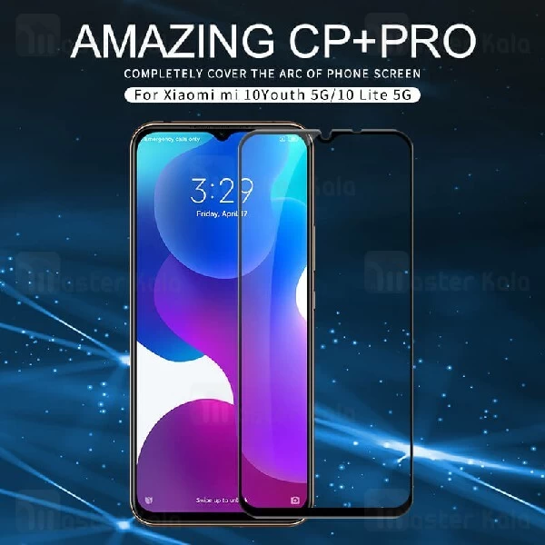 محافظ صفحه شیشه ای تمام صفحه تمام چسب نیلکین Xiaomi Mi 10 Lite / Redmi 10X / 10X Pro Nillkin CP+ Pro