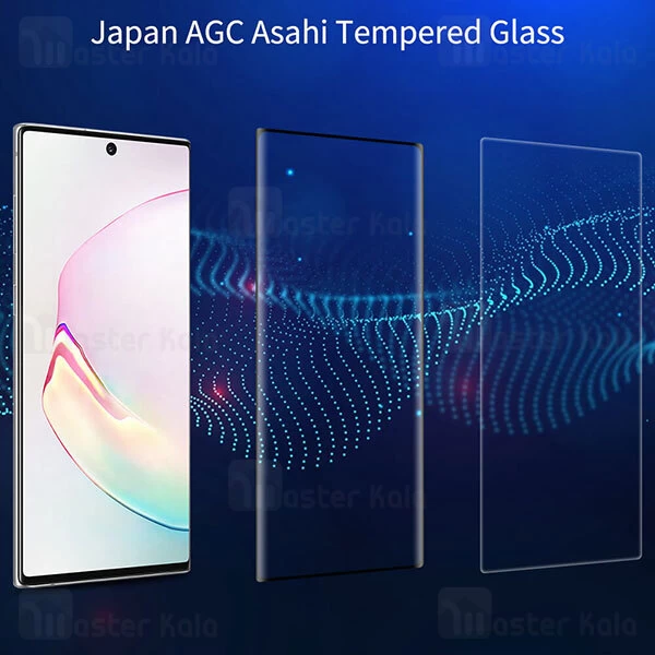 محافظ صفحه شیشه ای تمام صفحه تمام چسب نیلکین Samsung Galaxy Note 10 Plus Nillkin 3D DS+ Max