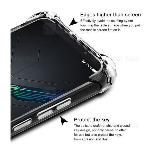 قاب ژله ای ضد ضربه Xiaomi Black Shark 2 Pro Smtt ShockProof AirBag
