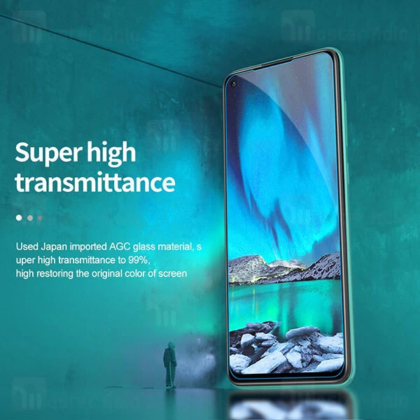 محافظ صفحه شیشه ای نیلکین Xiaomi Redmi Note 9 / Redmi 10x 4G Nillkin H+ Pro + محافظ لنز