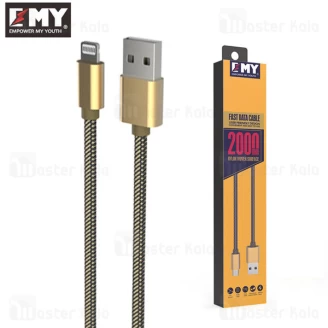 کابل لایتنینگ امی EMY MY-448 Data Cable با طول 2 متر