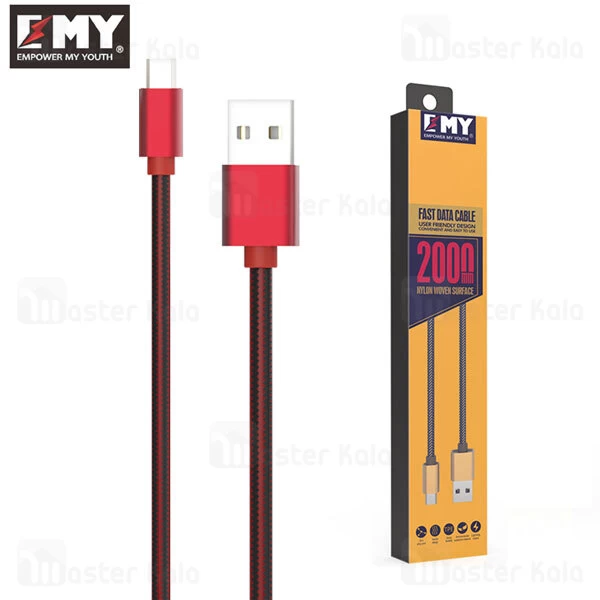 کابل تایپ سی EMY MY-448 Type C Data Cable 2A