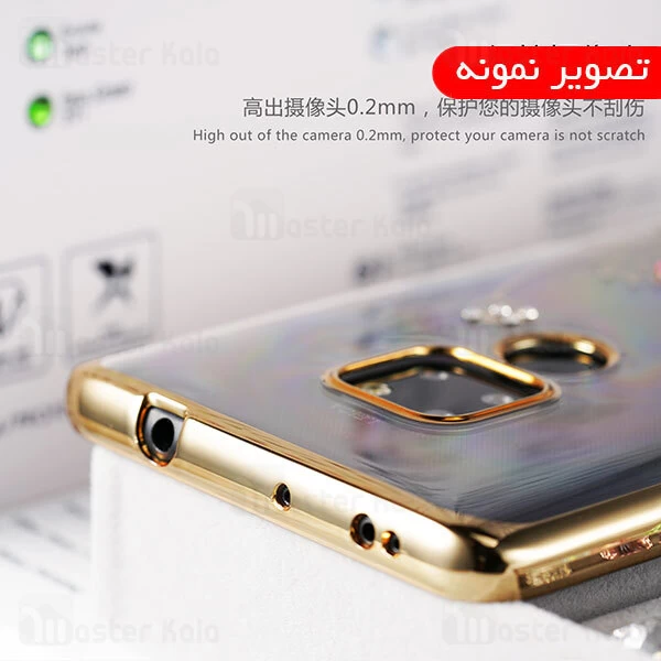 قاب فانتزی Huawei Mate 20 Pro Kingxbar Swarovski Flower Series Lotus Gold