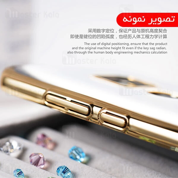 قاب فانتزی Huawei Mate 20 Pro Kingxbar Swarovski Flower Series Lotus Gold