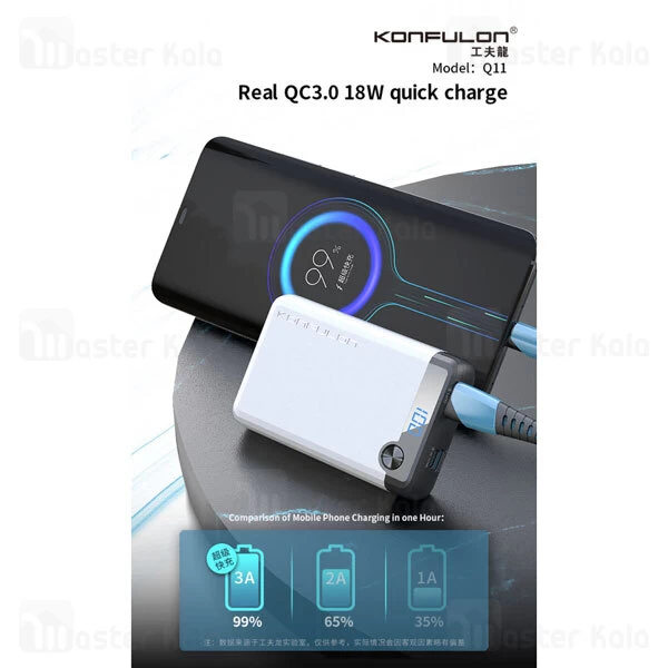 پاوربانک کانفلن Konfulon Q11 PowerBank 3A 10000mAh