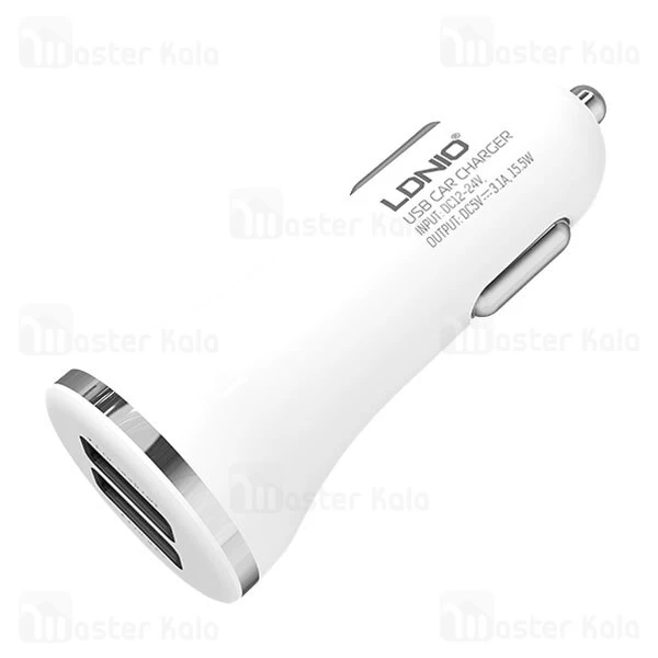 شارژر فندکی LDNIO DL-C23 2 Ports 3.1A Car Charger With Cable
