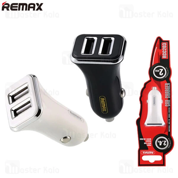 شارژر فندکی Remax RCC203 2 Ports 2.4A Car Charger