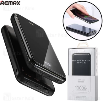 پاوربانک وایرلس 10000 ریمکس Remax RPP-133 Mirror Series توان 2.1 آمپر