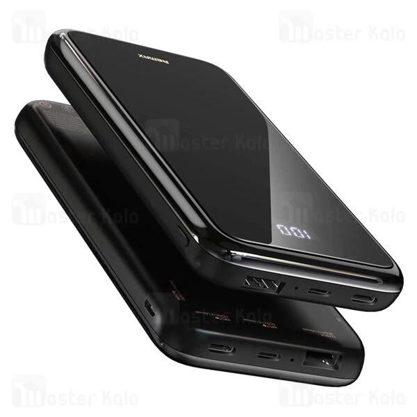 پاوربانک ریمکس Remax RPP-133 Mirror Series Wireless PowerBank 2.1A 10000mAh