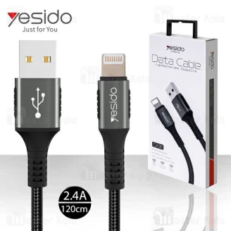 کابل لایتنینگ Yesido CA36 Data Cable توان 2.4 آمپر