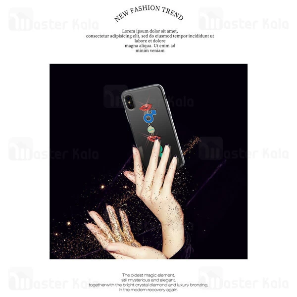 قاب فانتزی iPhone X / XS Kingxbar Swarovski Mystic Series Lip
