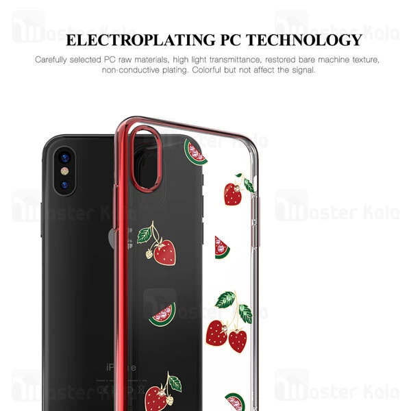 قاب فانتزی iPhone X / XS Kingxbar Swarovski Tropical Strawberry