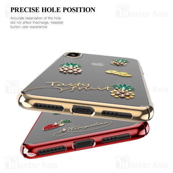 قاب فانتزی iPhone X / XS Kingxbar Swarovski Tropical Strawberry