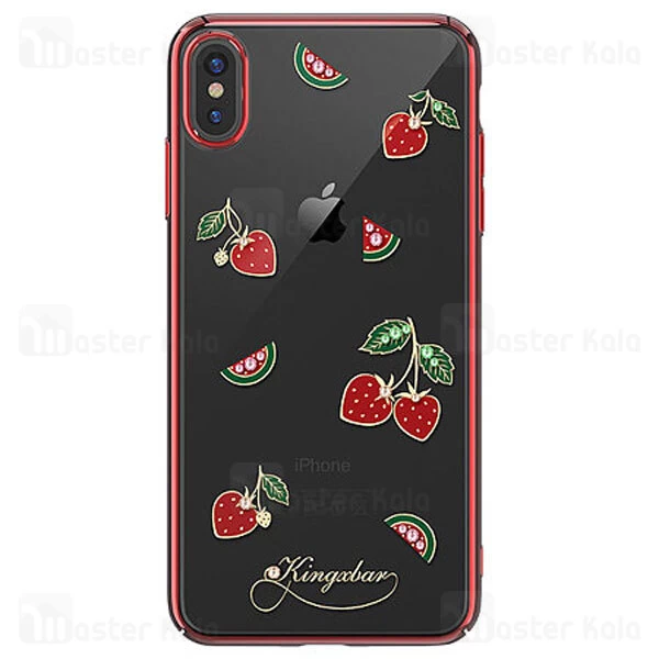 قاب فانتزی iPhone X / XS Kingxbar Swarovski Tropical Strawberry