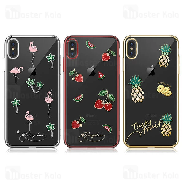 قاب فانتزی iPhone X / XS Kingxbar Swarovski Tropical Strawberry