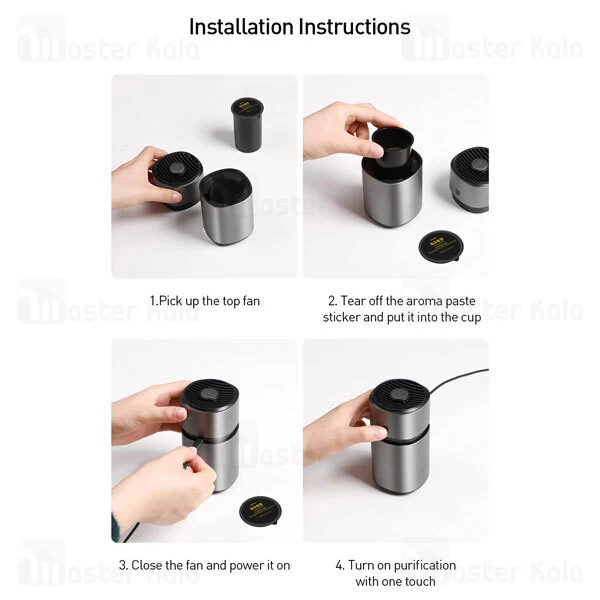 فیلتر تصفیه هوا Baseus Breeze Fan Air Freshener For Vehicle SUXUN-WF01