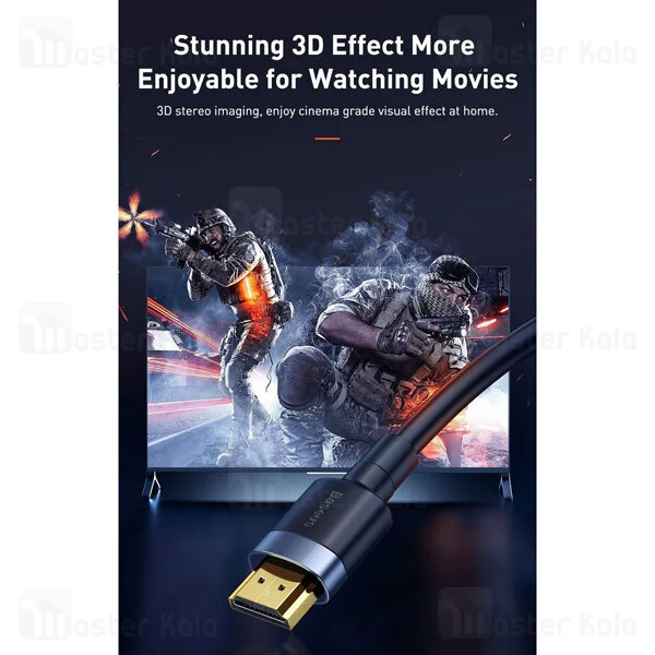 کابل HDMI بیسوس Baseus Cafule 4K HDMI V2.0 CADKLF-E01 طول 1 متر
