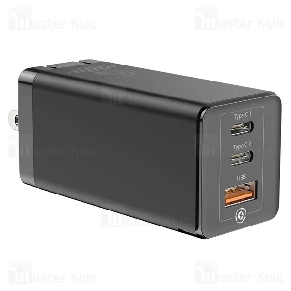 شارژر دیواری Baseus GaN Quick Travel Charger C+C+A 65W CN CCGAN-A01