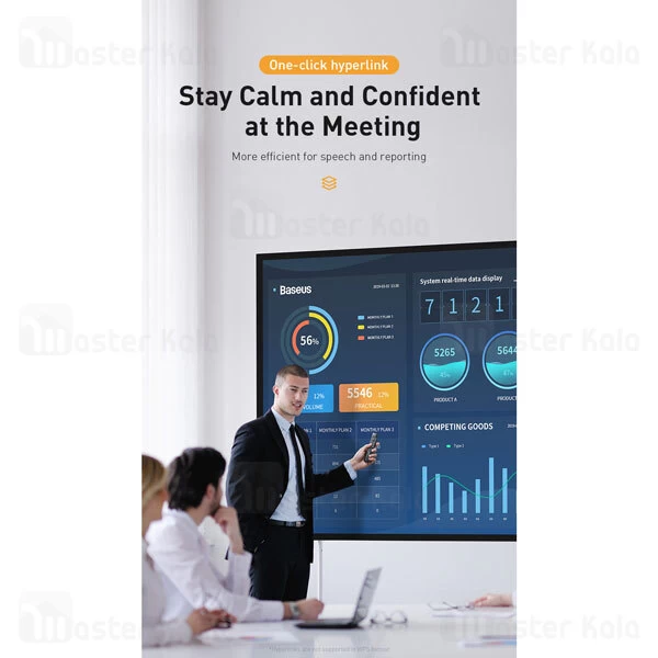 پوینتر و پرزنتر بیسوس Baseus Orange Dot Wireless Presenter ACFYB-0G