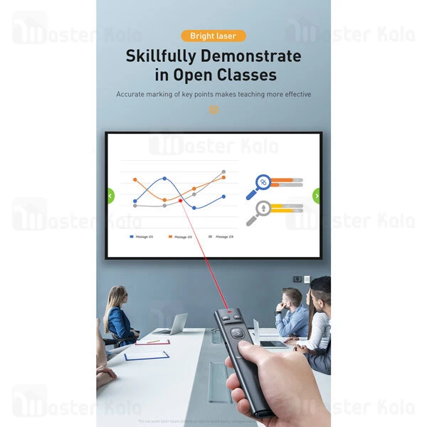 پوینتر و پرزنتر بیسوس Baseus Orange Dot Wireless Presenter ACFYB-0G