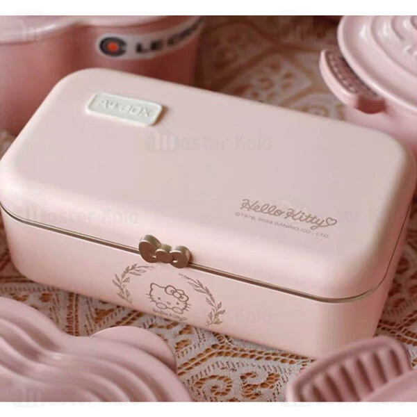 گرمکن و ظرف غذا فانتزی A4BOX Kitty Heating Lunch BOX