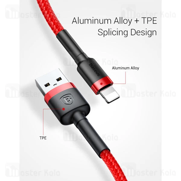 کابل لایتنینگ Baseus Cafule CALKLF-RG1 2A