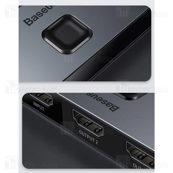 سوییچ بیسوس Baseus Matrix HDMI Splitter Space CAHUB-BC0G