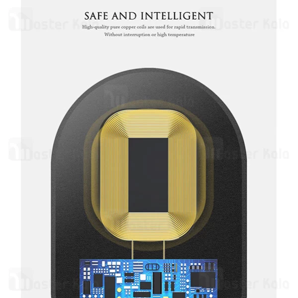 کیت شارژر وایرلس لایتنینگ Baseus Lightning Microfiber Wireless Charging Receiver WXTE-A01