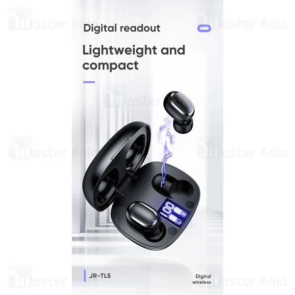 هندزفری بلوتوث دوگوش جویروم Joyroom JR-TL5 Battery Display TWS Earphone