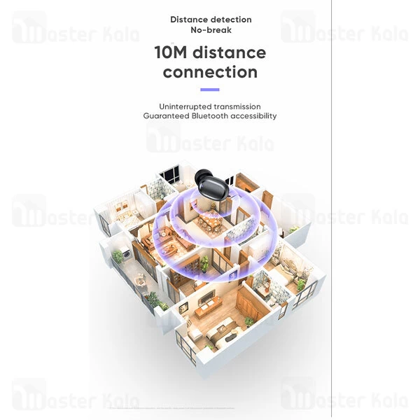 هندزفری بلوتوث دوگوش جویروم Joyroom JR-TL5 Battery Display TWS Earphone