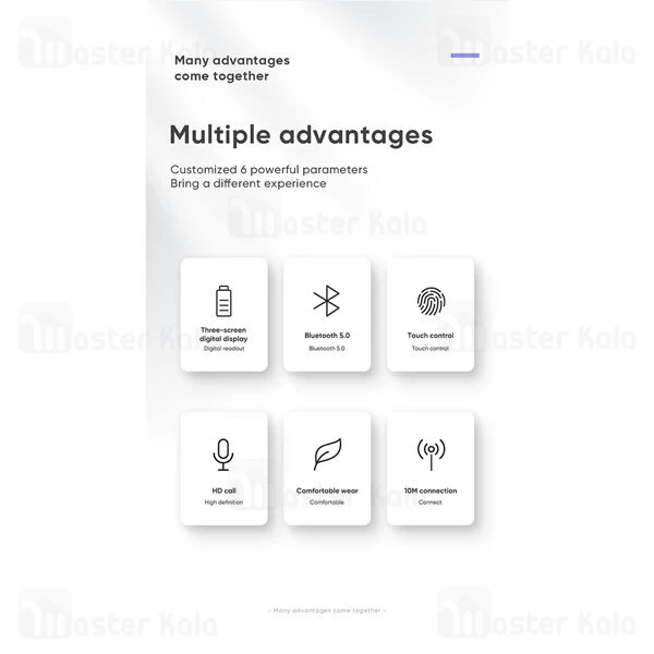 هندزفری بلوتوث دوگوش جویروم Joyroom JR-TL5 Battery Display TWS Earphone