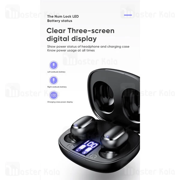 هندزفری بلوتوث دوگوش جویروم Joyroom JR-TL5 Battery Display TWS Earphone