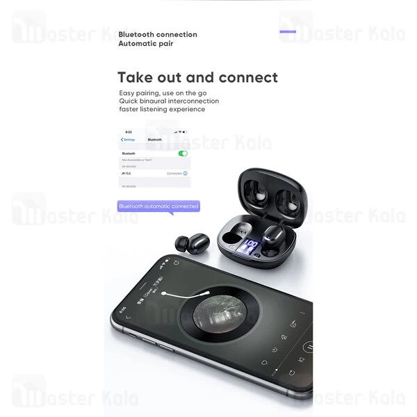 هندزفری بلوتوث دوگوش جویروم Joyroom JR-TL5 Battery Display TWS Earphone