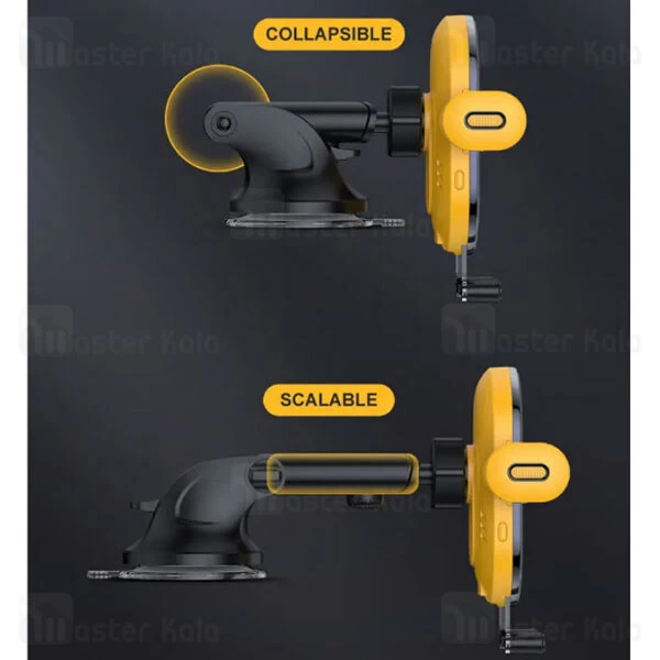 هولدر و شارژر وایرلس Joyroom JR-ZS200 Bumblebee Wireless Charger Car Mount 15W