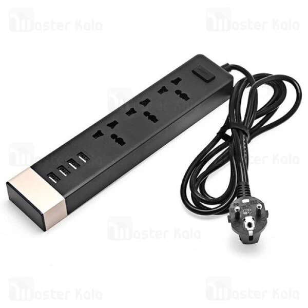 سه راهی برق LJB-129 2Power Socket 4 USB