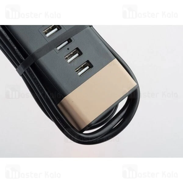 سه راهی برق LJB-129 2Power Socket 4 USB