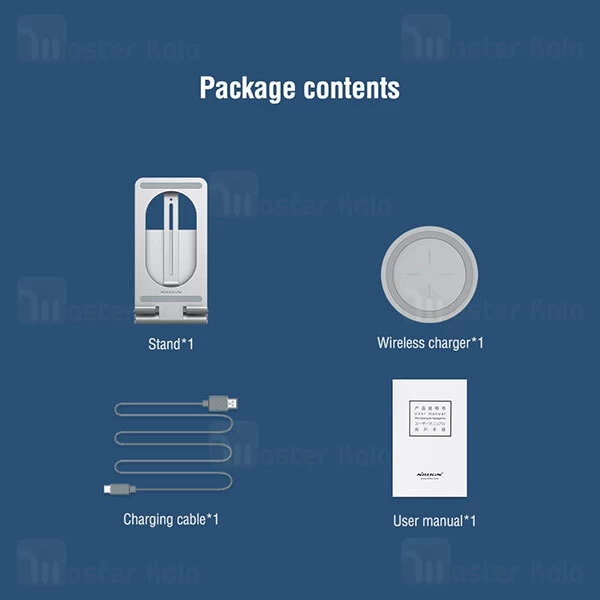 استند و شارژر وایرلس نیلکین Nillkin PowerHold Tablet Wireless Charging Stand مناسب تبلت