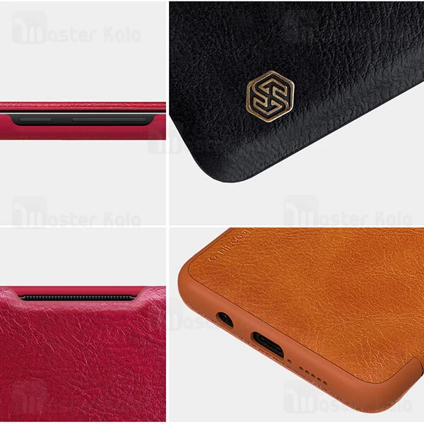 کیف چرمی نیلکین شیائومی Xiaomi Mi Note 10 Lite Nillkin Qin Leather Case